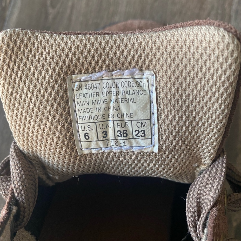 Sketchers Brown Leather Lace Up Sneakers - Picture 5 of 5